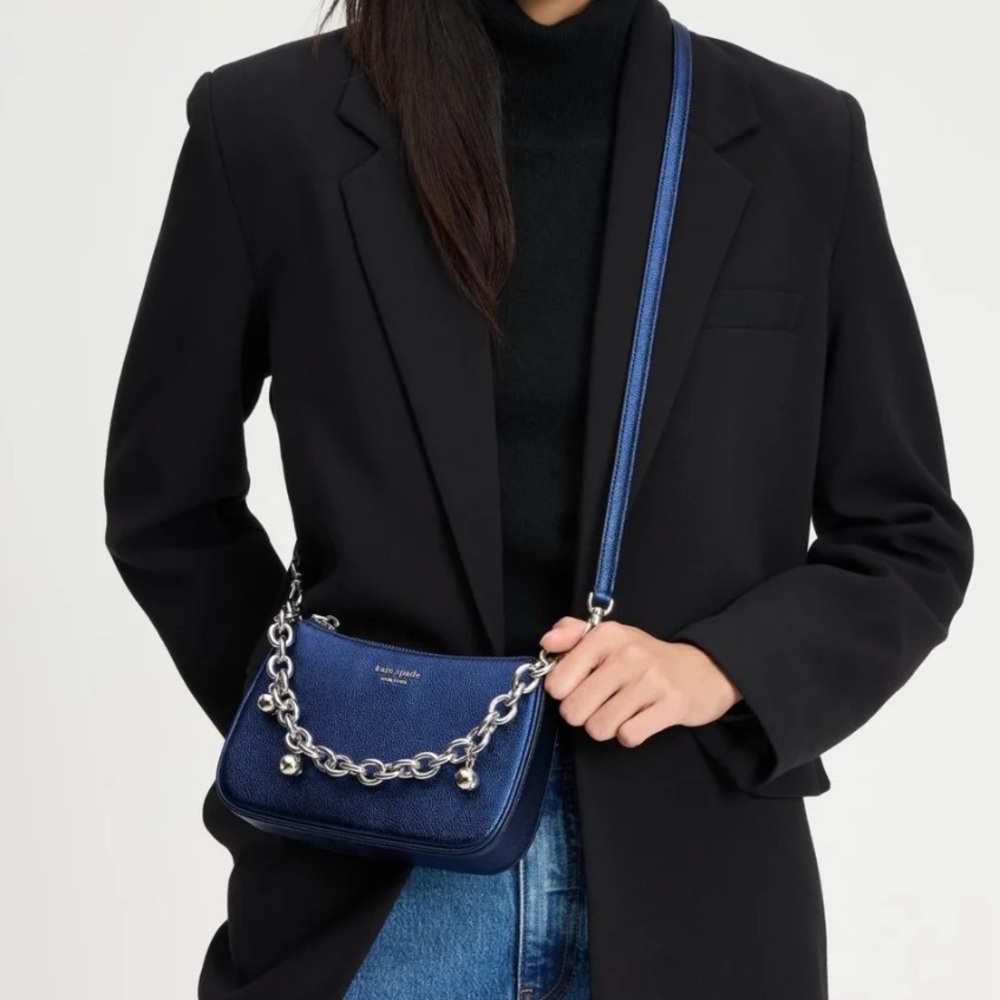 Kate Spade Jolie Metallic Small Convertible Crossbody bag